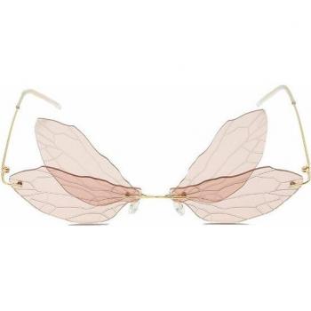 Pink Dragonfly Wings Sunglasses