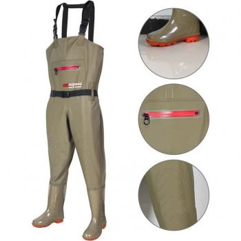 Combinaison de pêche en PVC, ajustable, pour hommes et femmes, taille L