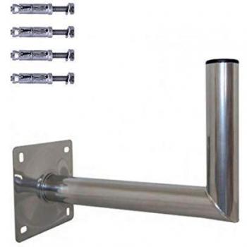 HDSAT Support Murale – Bras COUDE ALU + 4 Chevilles M8 (Parabole Satellite)