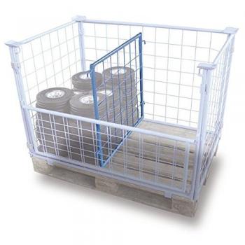 Variofit Palettenaufsatz Trenngitter aus Stahl 950 mm x 1000 mm