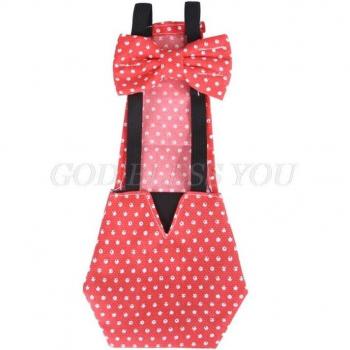 Cotton Diaper with Bow Tie for Chickens