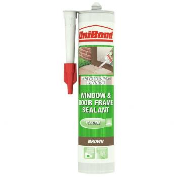 Unibond UPVC & Timber Exterior Sealant – Brown, 310 ml