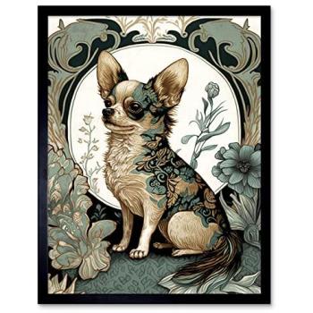 Chihuahua in Blossom Coat Canvas