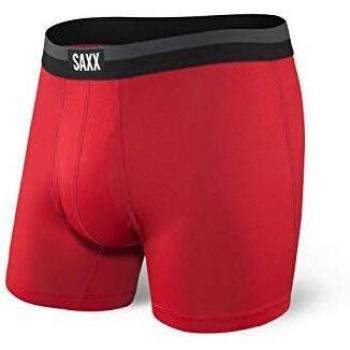 SAXX Sportboxer – Mesh-Unterwäsche mit Taschenhalterung, rot, M