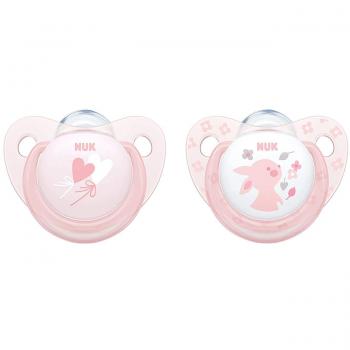 SUCCHIETTO R&B SILICONE ROSA 0-6M PZ 2