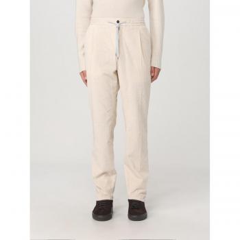 Pantaloni in velluto a coste PT Torino 48 Panna
