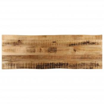 Solid Mango Wood Live Edge Table Top 140x40x2.5 cm