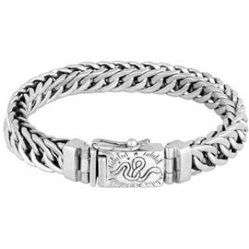 HAZE & GLORY Herren Panzerarmband Cobra aus 925 Silber