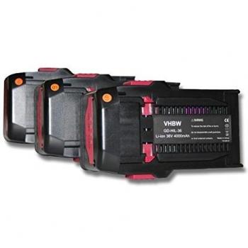 Batteries vhbw compatibles Hilti TE6A, TE7A (3x, 4000 mAh, Li-ion, 36 V)