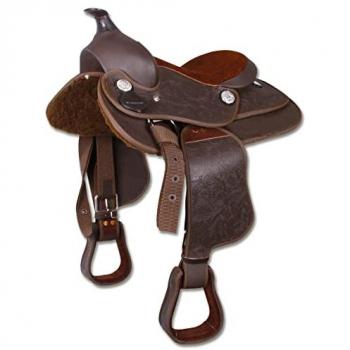 Selle de western synthétique marron, Waldhausen, 16