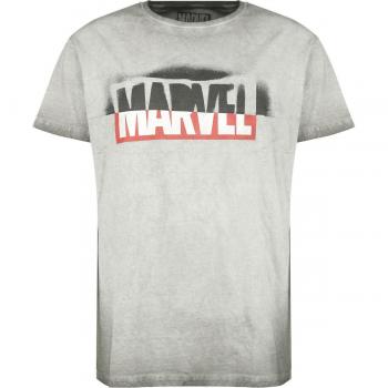 Camiseta Marvel Logo Urban Grey para Hombre