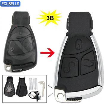 Folding Remote Key Housing for Mercedes-Benz CLS C E S + Battery Holder
