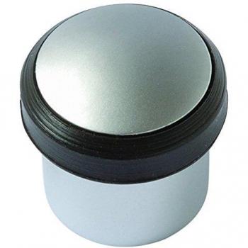 Tope para puertas con tornillo invisible metalico -cromado mate
