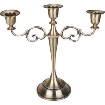 Bougeoir or argent noir Bronze