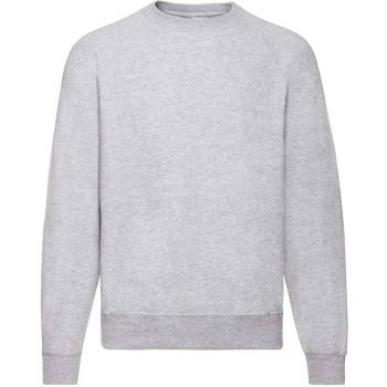 Heather Grey Classic Raglan Sweatshirt for Adults