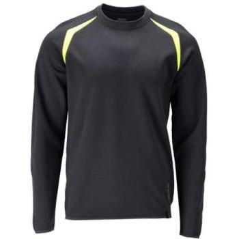 Warn-Sweatshirt 21584-337-01017 Gr. 4XL schwarz/hi-viz gelb
