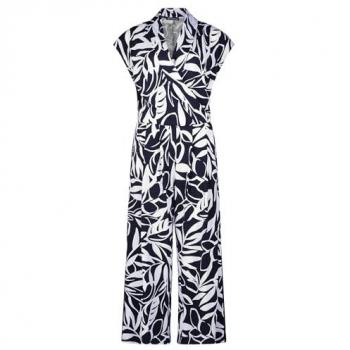 Jackett Betty Barclay Blu Profondo con Spigoli Bianchi