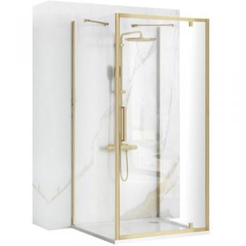 Cabina Doccia Onda Rapida Brush Oro 90x80