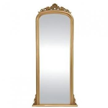 Miroir en bois d'eucalyptus H.180 cm doré MERRY