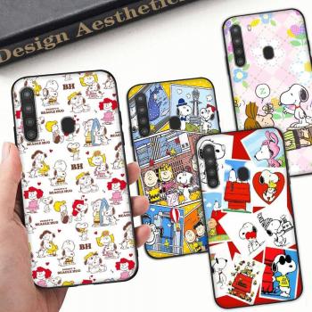 Snoopy Buddy Matte Black Case for Samsung Galaxy Phones
