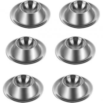 Cucharón Cómodo: Juego de 6 Platos y Soporte de Huevo