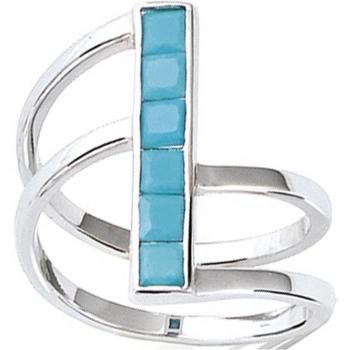Bague Argent Boho Turquoise 20 mm