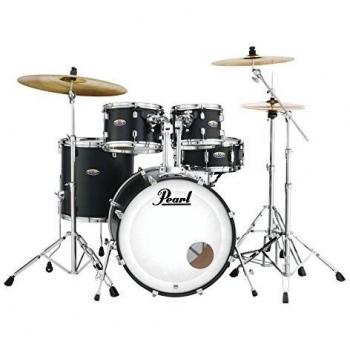 Pearl DMP925/C227 Decade Maple Satin 5‑Piece Kit – Matte Black Finish