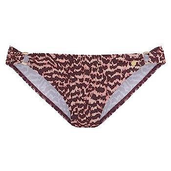 Bikini-Hose LASCANA Holly rot mit Animalprint, Gr. 44
