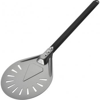 Aluminum Pizza Peel with 8-Inch Round Paddle and 23.6-Inch Handle, Outdoor Cooking Accessory