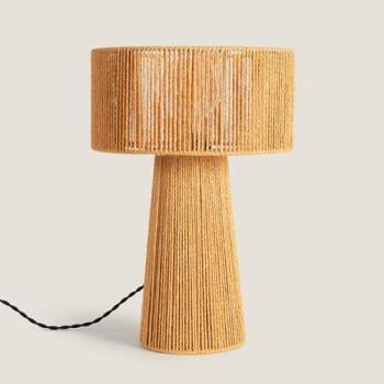 Lampe à Poser en Papier Tressé Kalla Lilium Naturel