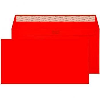 Blake Creative Colour DL+ 114 x 229 mm 120 gsm Peel & Seal Wallet Envelopes Pumpkin Orange