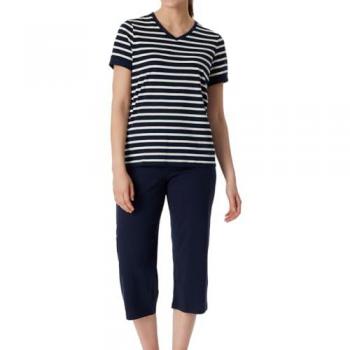 Schießer Pijama Corto Azul Noche Casual Essentials