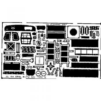 Eduard Opel Blitz 3(t) Type S Accessori di dettaglio