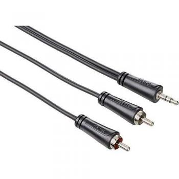 Cavo Audio Hama 0,75 m con Conn. 3,5 mm (AUX) e terminazione RCA