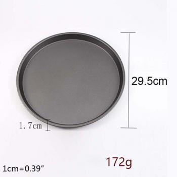 Bandeja para asar antiadherente de acero al carbono, horno de pizza, 12 pulgadas