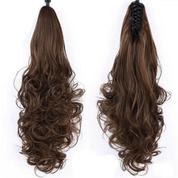 Cheveux Longs XIYUE – Extensions Ondulées avec Griffe et Queue de Cheval