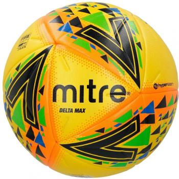 Mitre Delta Max Football 5 – Tri‑Color Yellow/Green/Blue