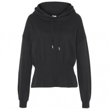 LASCANA Sweatshirt mit Kapuze für Damen, hellblau, elastische Raffung in der Taille