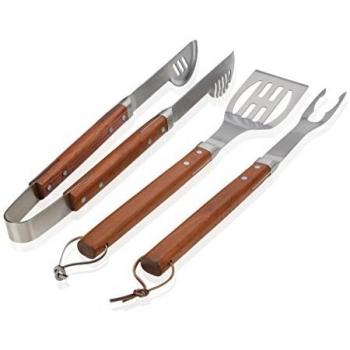 Kit de Accesorios para BBQ (Madera & Acero Inox), Modelo CC14065