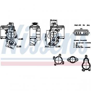 Valvola di Regolazione dell'EGR Nissens 98265