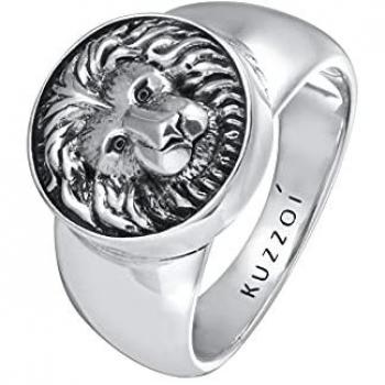 Anello Massiccio con Sigillo Leone in Argento Sterling
