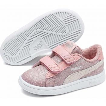 PUMA Smash V2 Glitz Glam V Inf, Calzado Bebé Niñas, Rosa