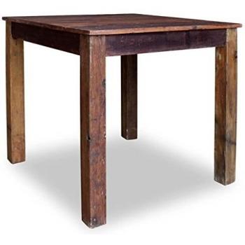 VidaXL Dining Table Mixed Recycled Wood 32.3x31.5x29.9