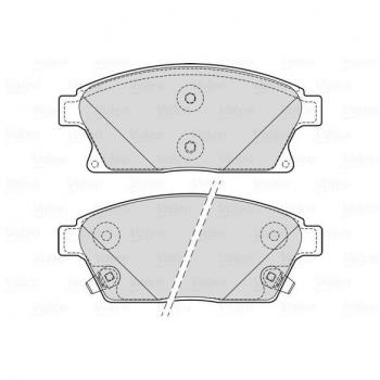 VALEO 601705 Bremsbeläge für Fahrzeuge von CHEVROLET und VAUXHALL