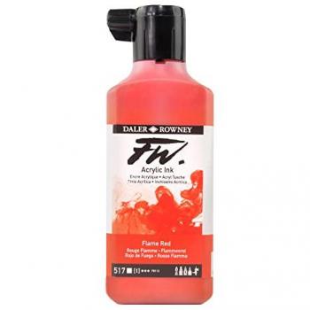 Daler-Rowney Flame Red Acrylic Ink 180ml