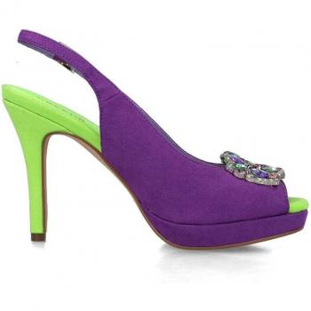 Menbur Zapato Salón Brillante Tono Fluorescente