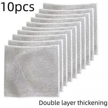 10 chiffons en fil pour lavage de vaisselle