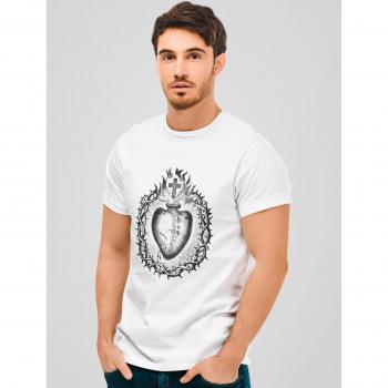 Vive Maria T-Shirt Heiliges Herz für Herren