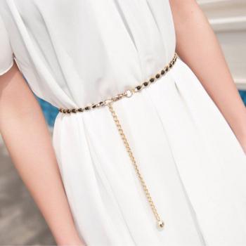 Cinturón de Moda con Perlas de Imitación