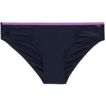 Bikini Acetano Liso Mujer “Marino Radiante” con Acento Floral